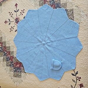 12 point star crochet baby blanket